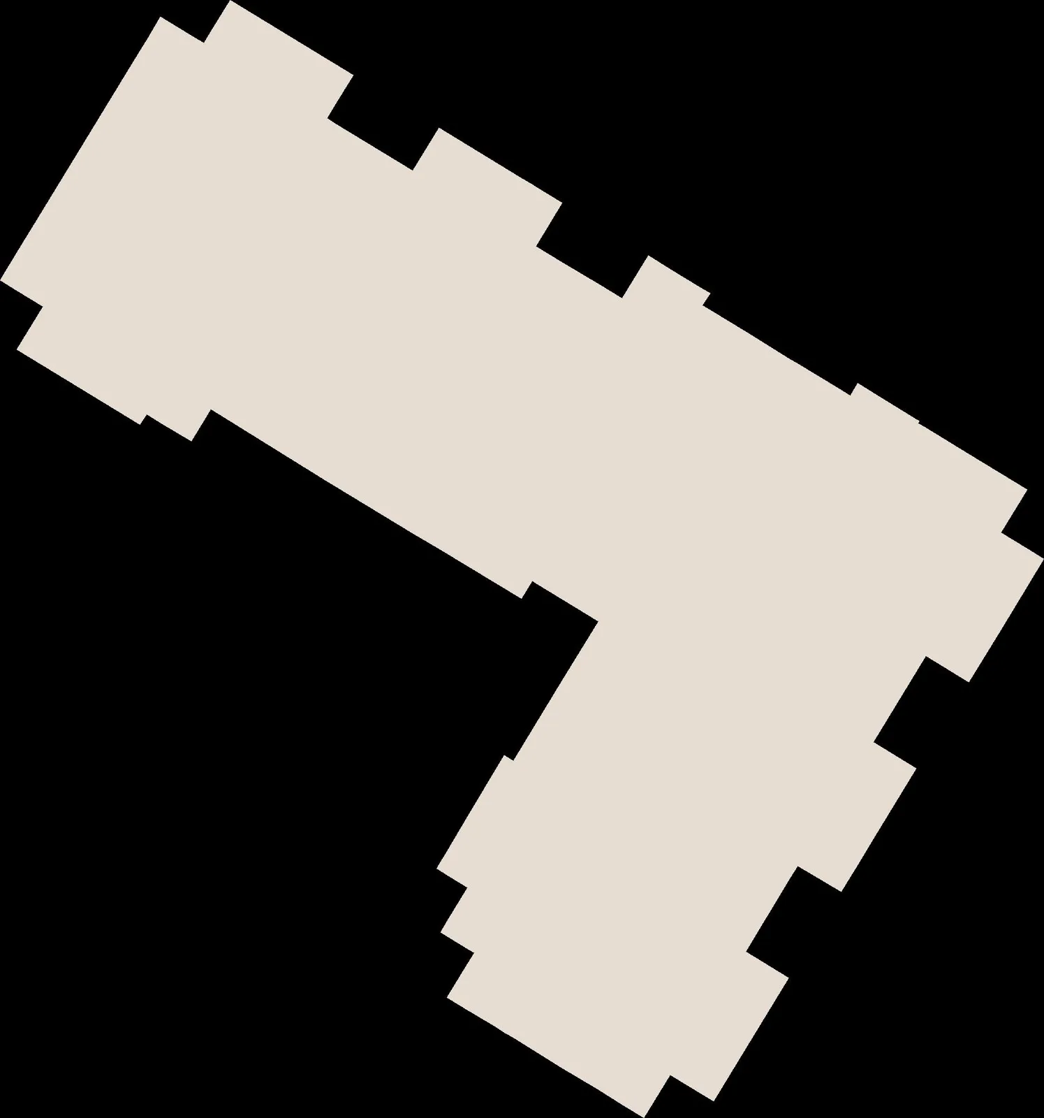 Site plan detail - grey line segment