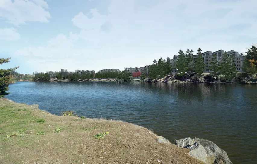 View from Seabird Park toward Christie Point at the time of planting