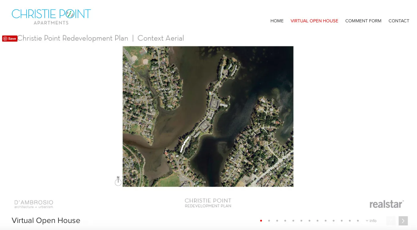 Website context aerial view