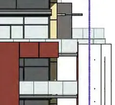 Diagram showing the area breakdown for Level 3 units and balconies