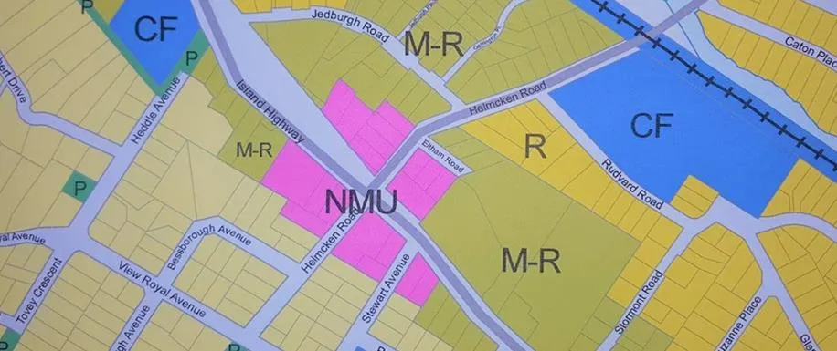 OCP land use designation map highlighting the subject property