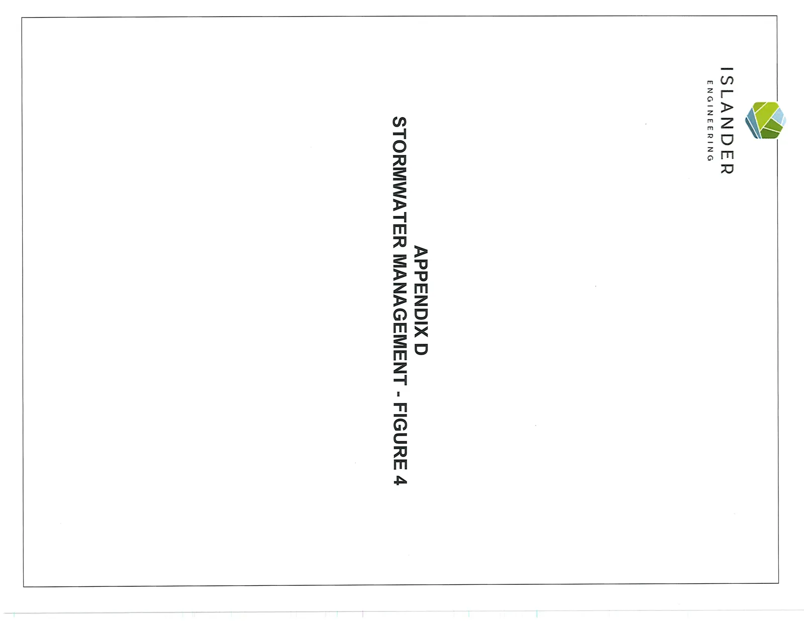 Title page for Appendix D, Stormwater Management - Figure 4