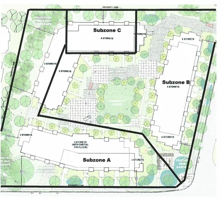 CD-24 zone map showing Subzones A, B, and C