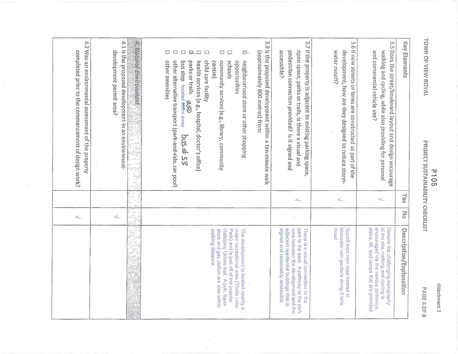 Project Sustainability Checklist Page 4