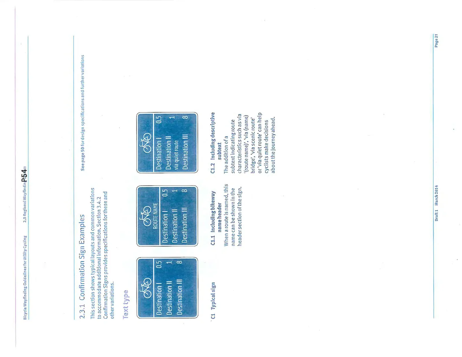 Visual comparison of three Confirmation sign variations