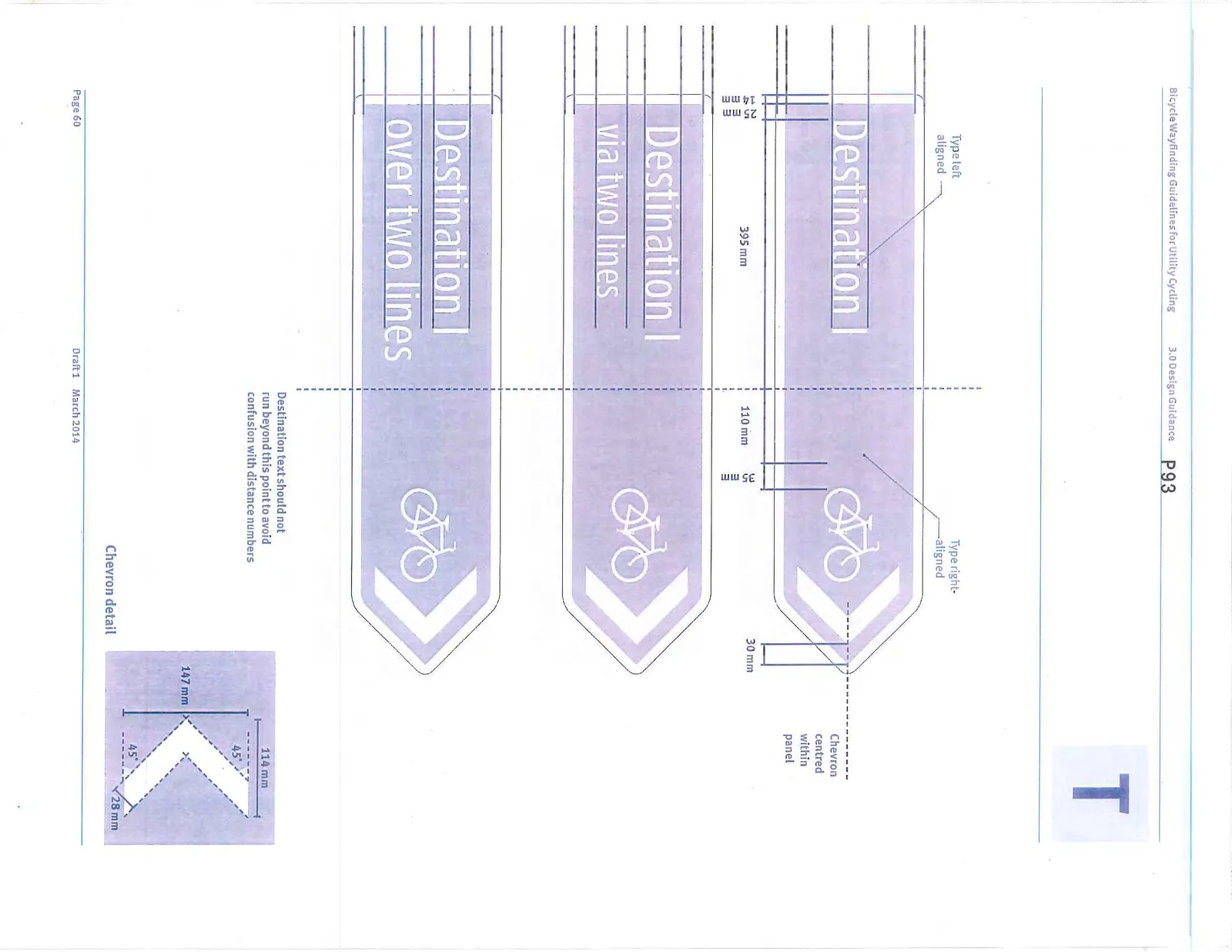 Technical details for chevron design and text alignment on Turn Fingerboards.