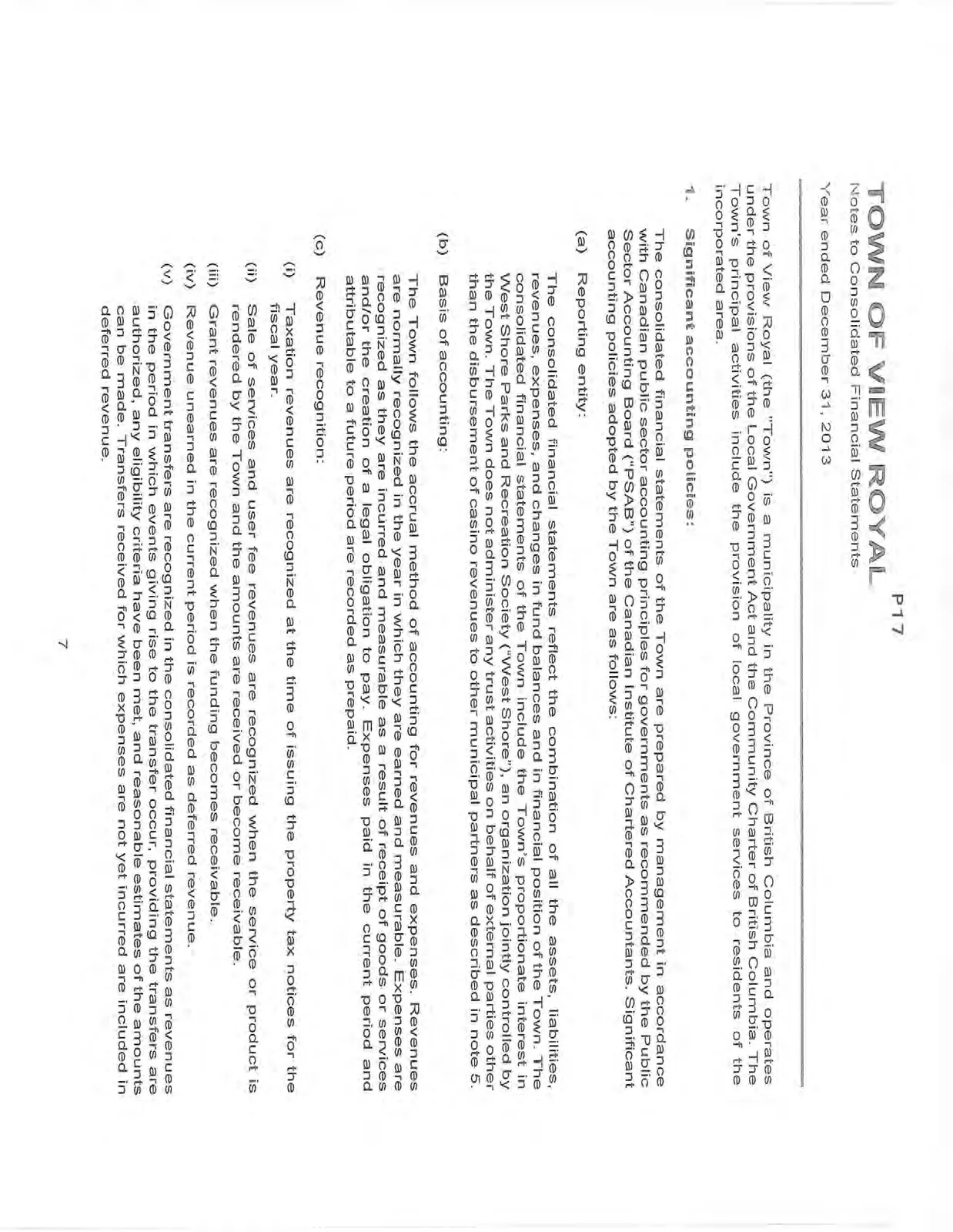 Notes to Consolidated Financial Statements, Section 1