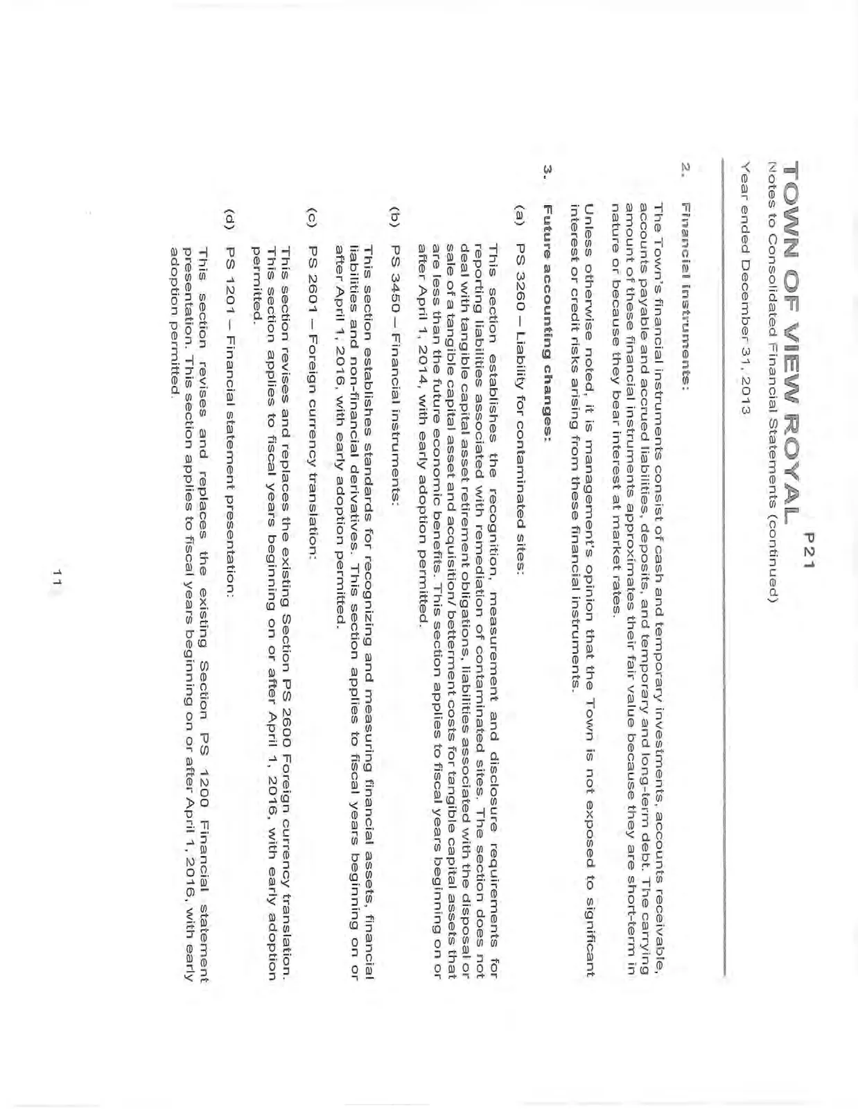 Notes to Consolidated Financial Statements, Sections 2 & 3