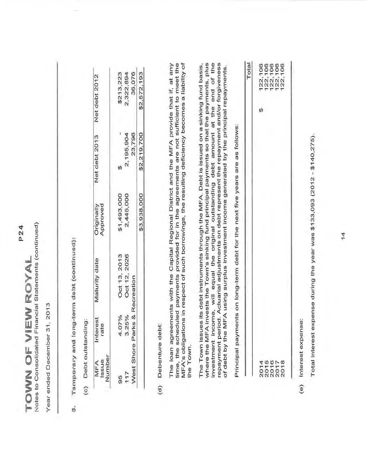 Notes to Consolidated Financial Statements, Section 6 continued