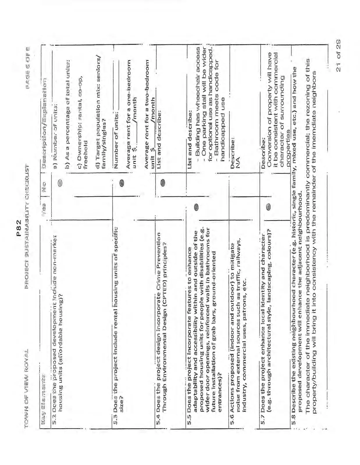PROJECT SUSTAINABILITY CHECKLIST - Page 6