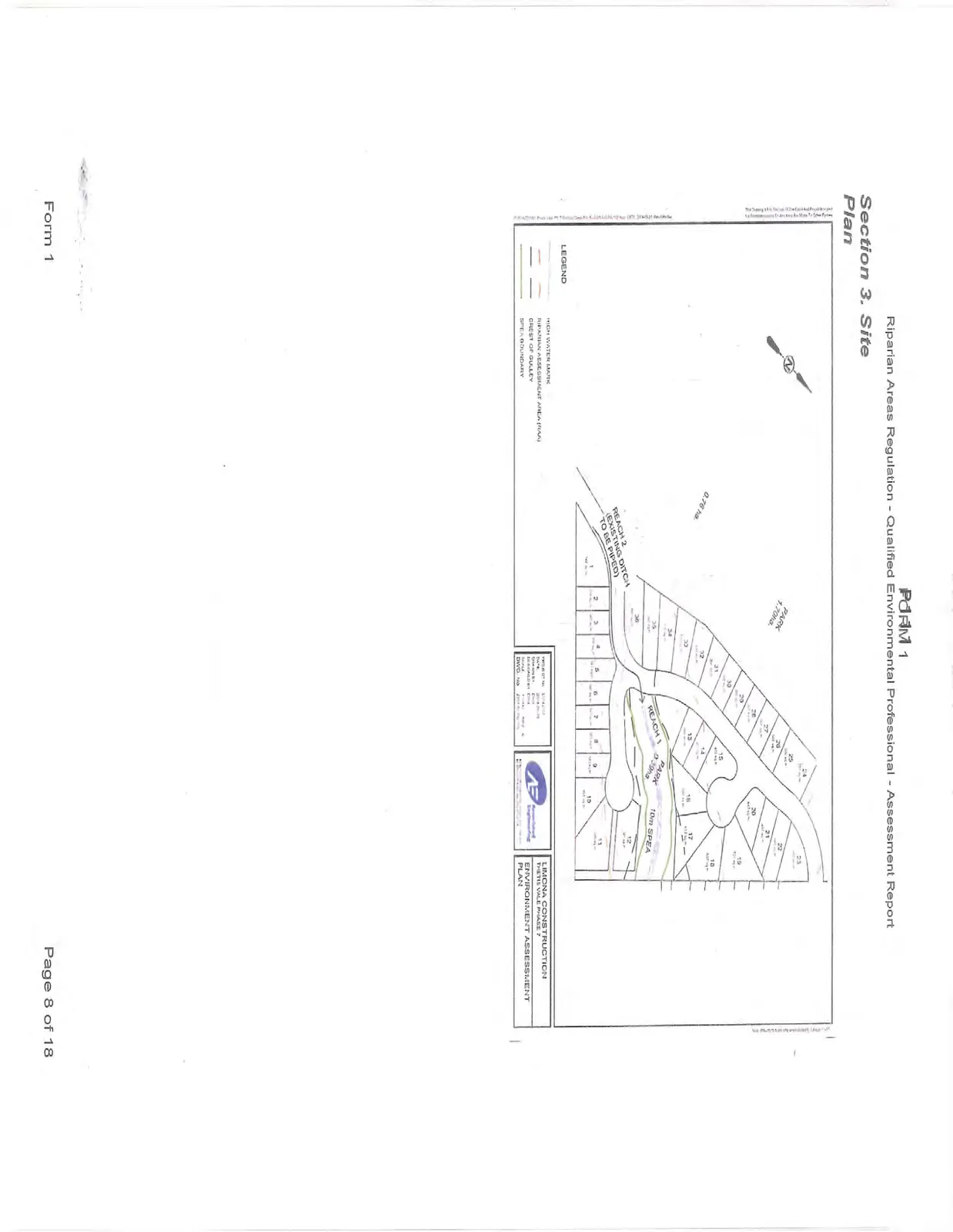 Section 3. Site Plan map