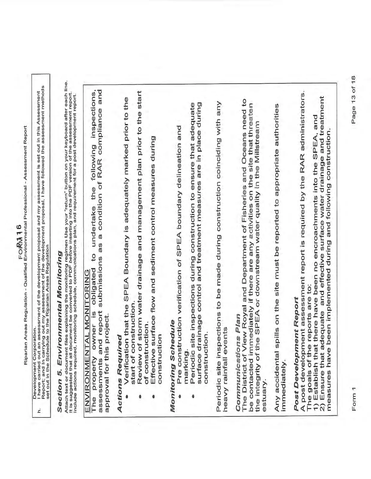Environmental Monitoring page