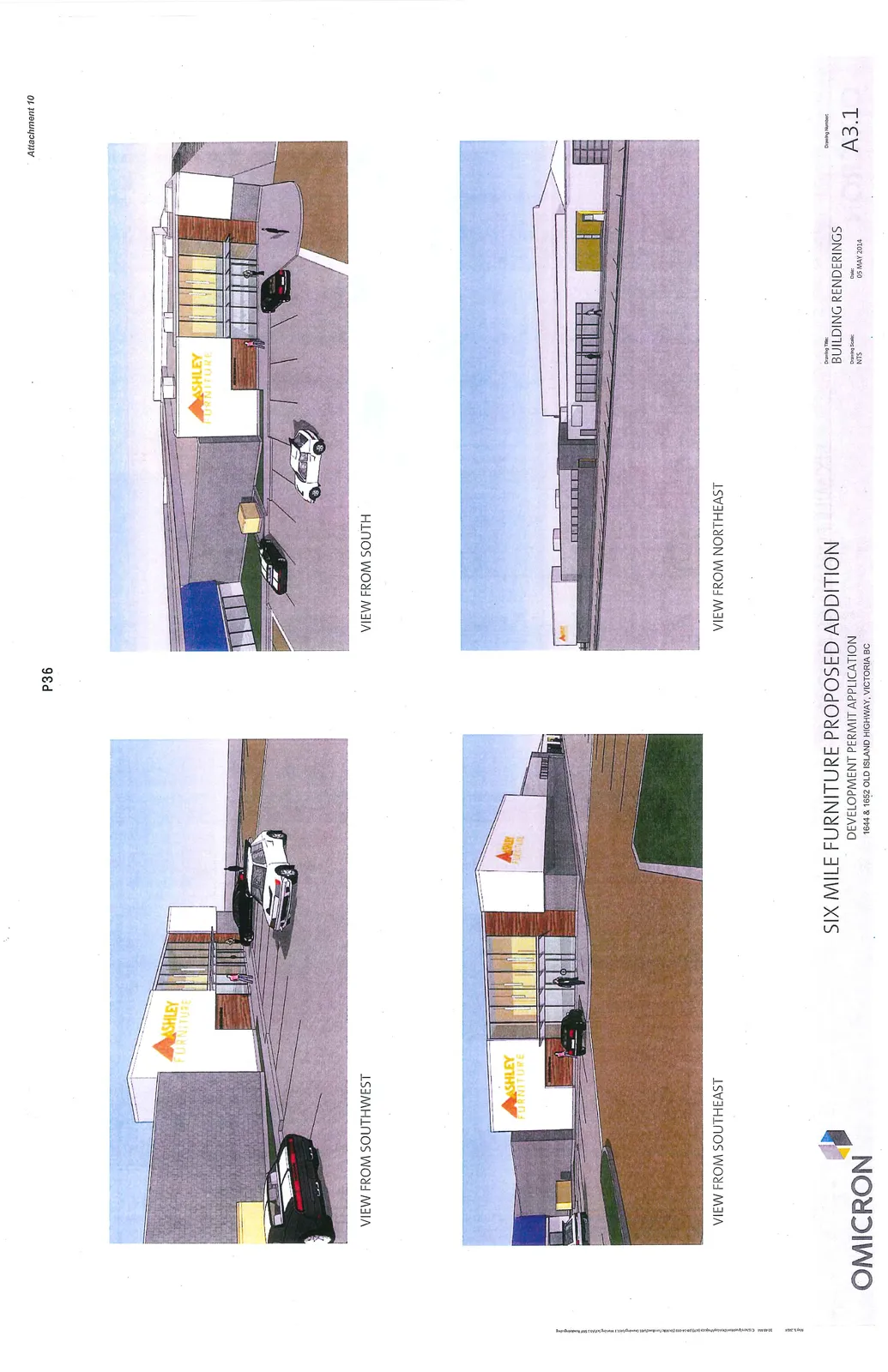 Architectural rendering of the proposed building addition, view from Southwest