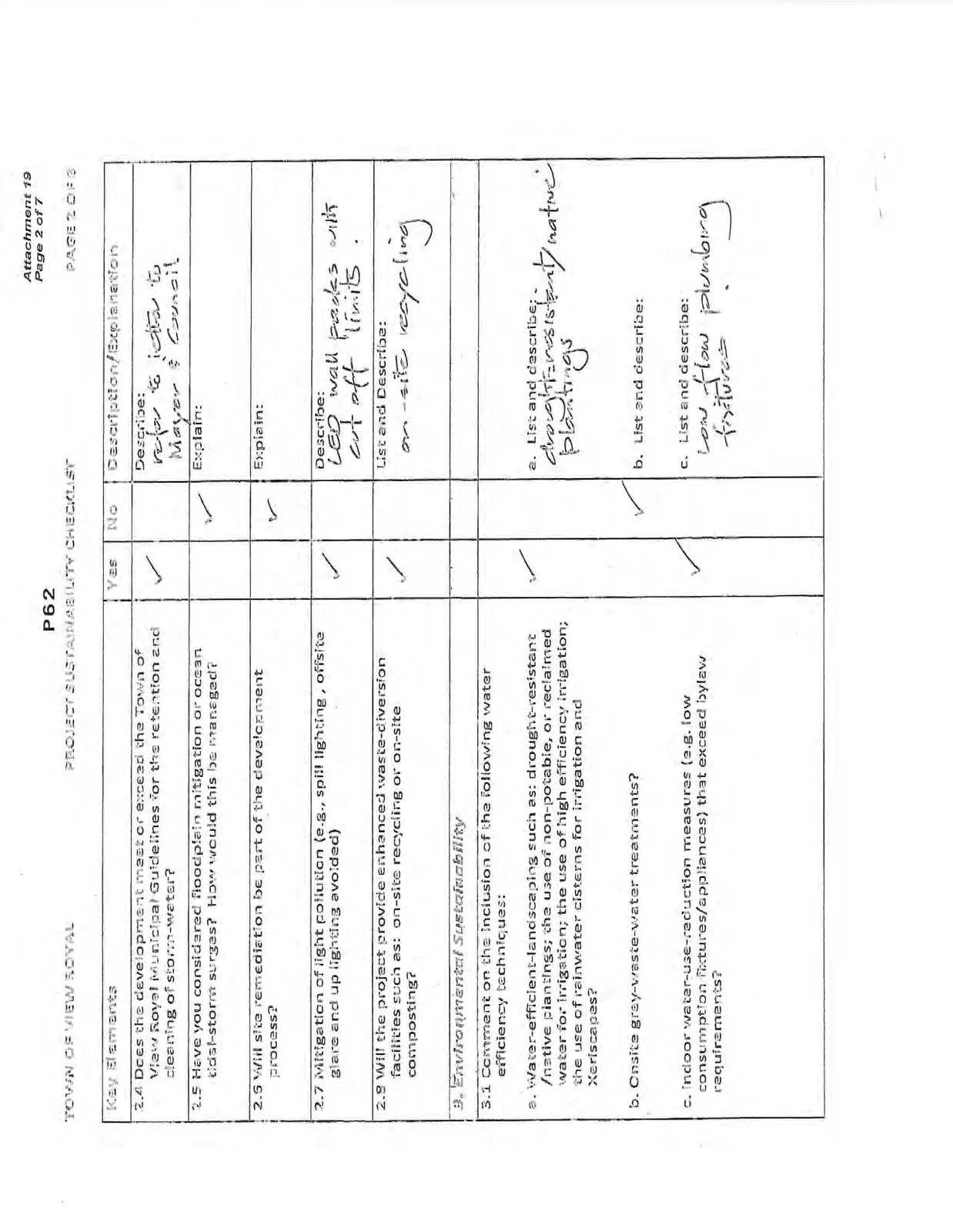 Project Sustainability Checklist - Page 2