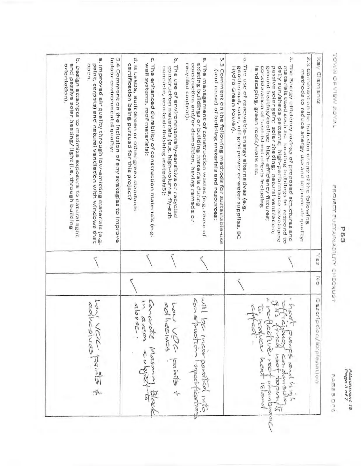 Project Sustainability Checklist - Page 3