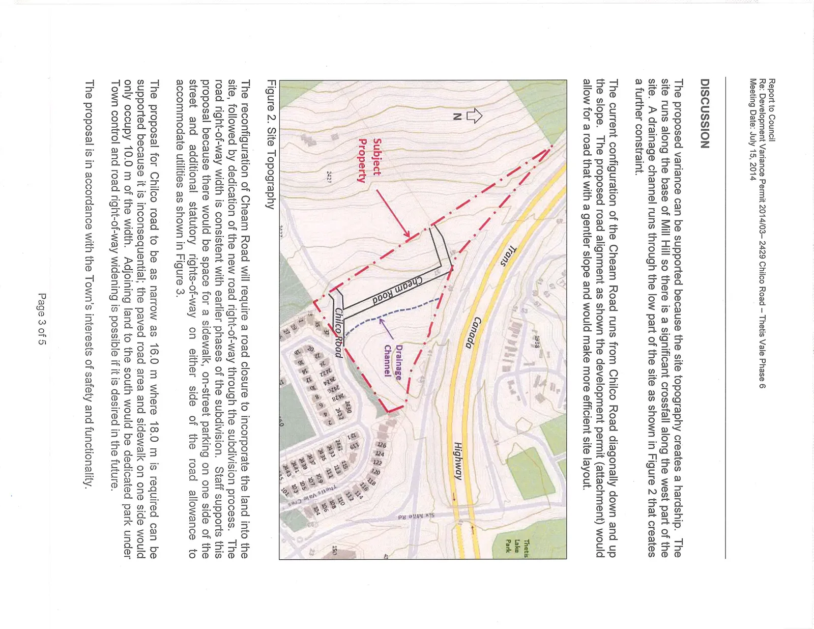 Figure 2. Site Topography map