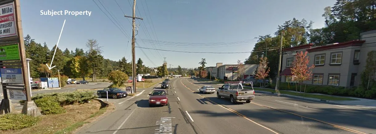 Figure 1. Island Highway looking north (Source: Google Street View 2013)