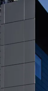 Black aluminum composite fascia panels
