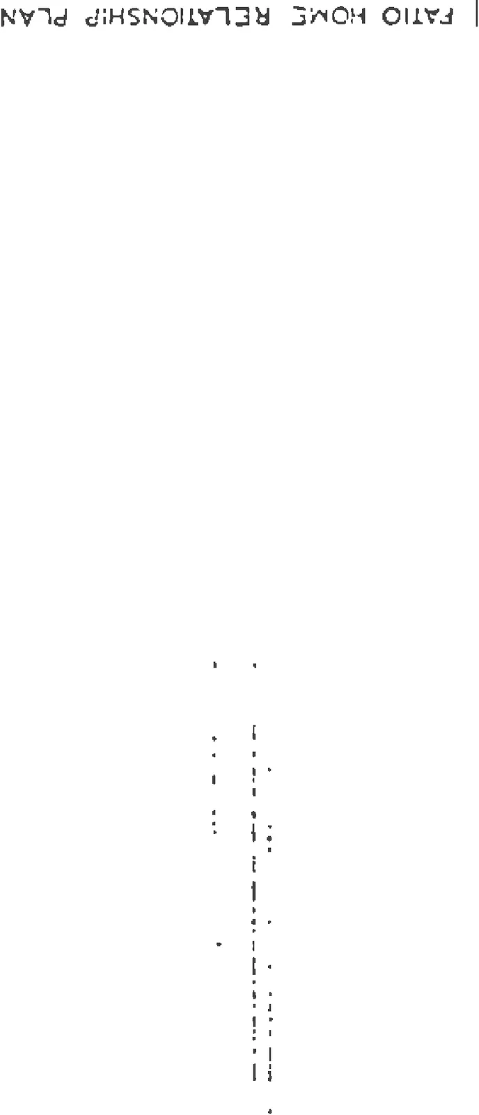 Site plan layout showing building units and landscape features