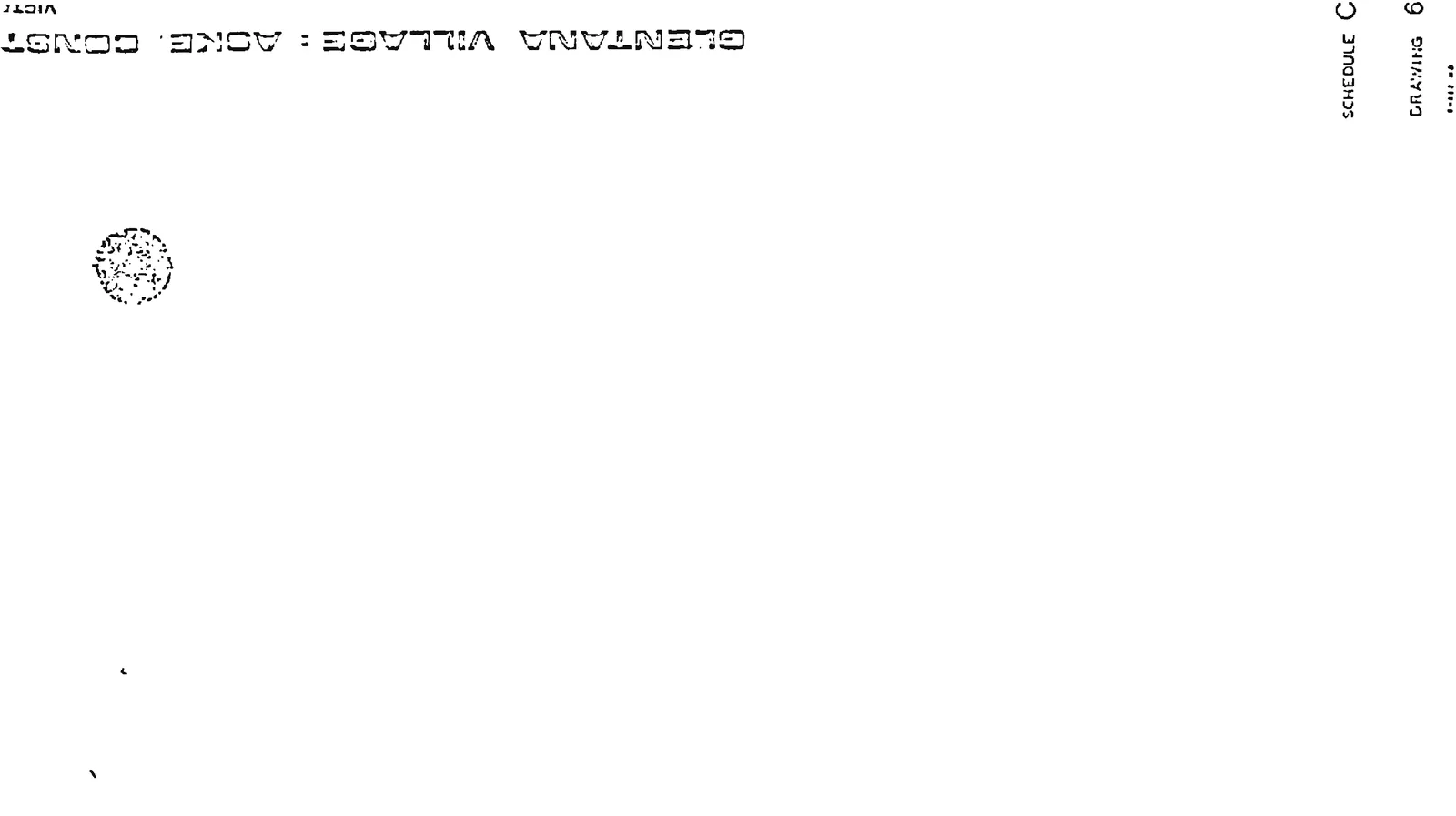 Title bar text for Glentana Village, Schedule C, and Drawing 6