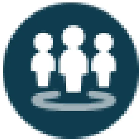 Icon of three people standing together