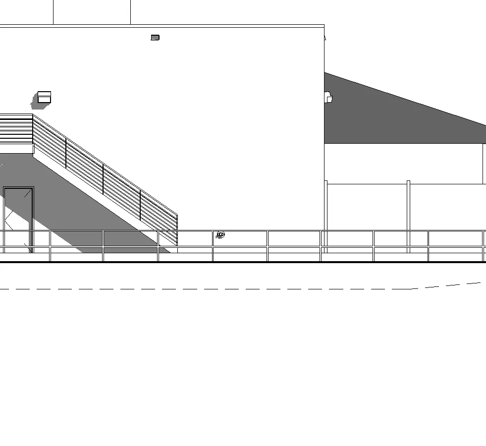 Facade wall section - existing elevation