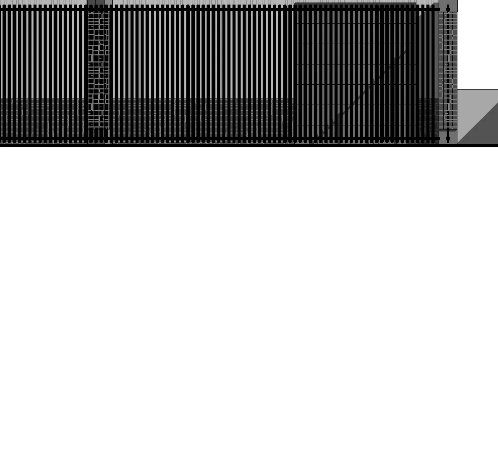 Proposed east elevation garden centre fence detail