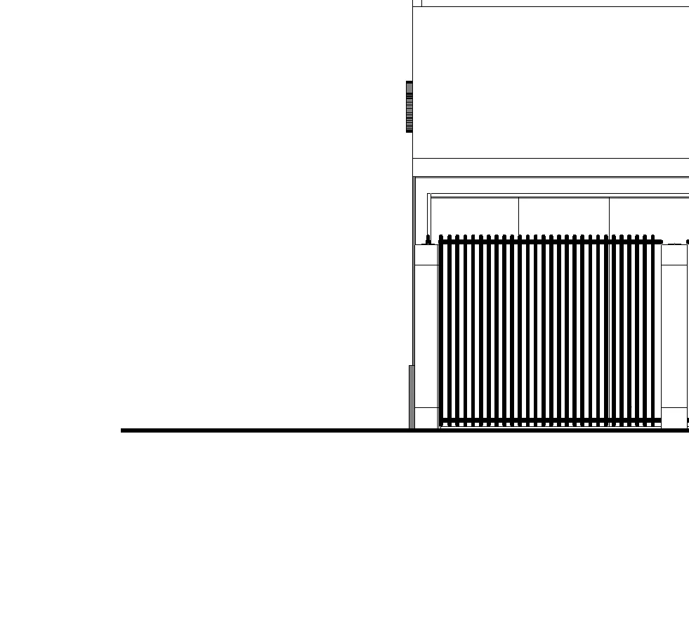 Existing west elevation building facade detail