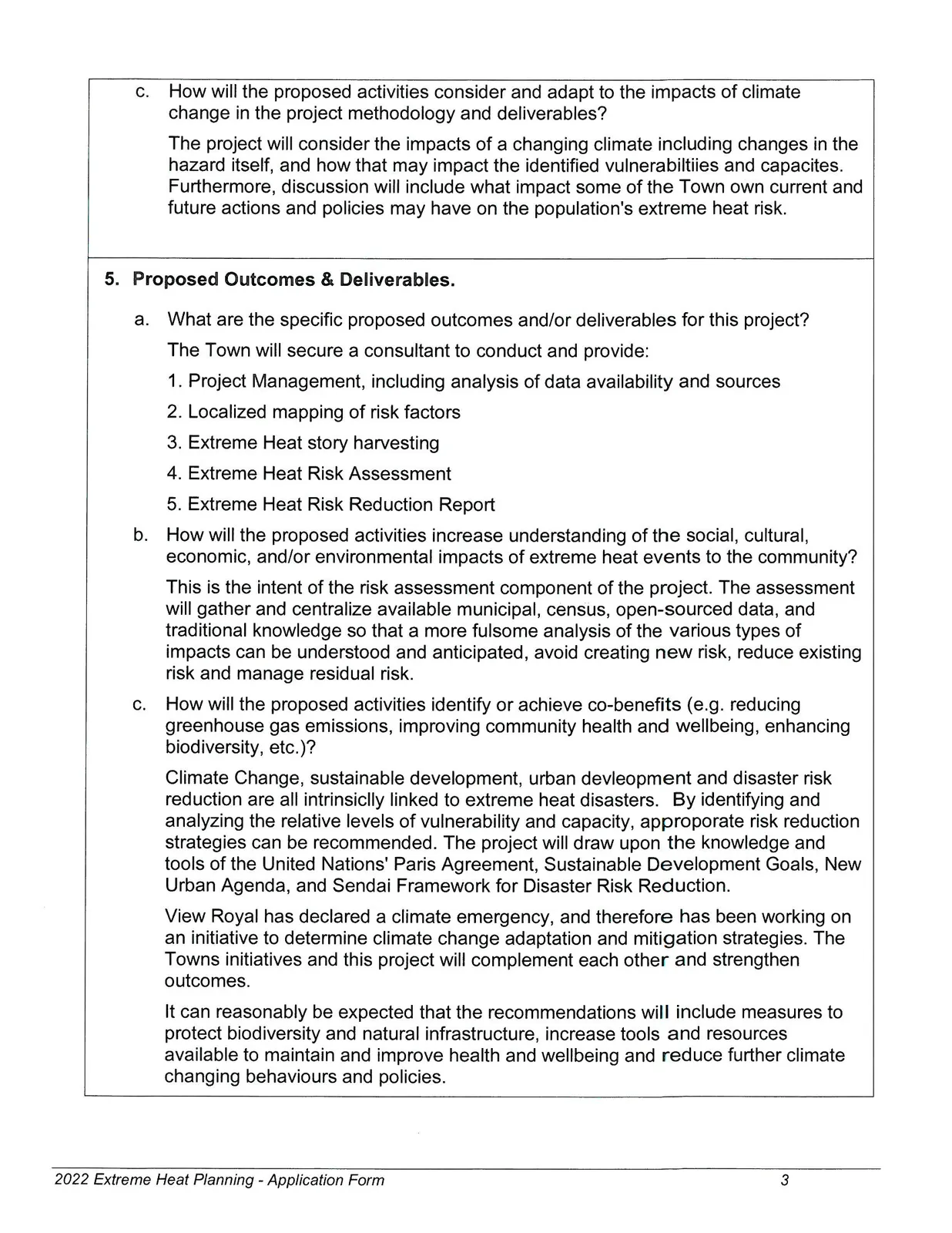 Page 3 of application form
