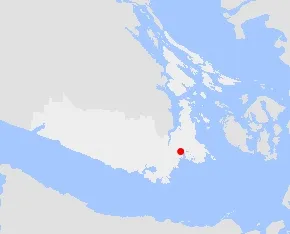 Regional locator map showing the property's location within the Capital Regional District marked with a red dot.