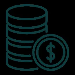 Stack of coins icon
