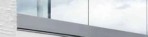 Detail of glass railing system