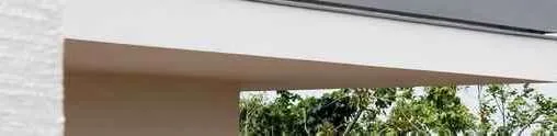 Detail of glass railing and balcony structure