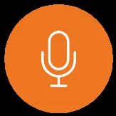 Icon of a microphone