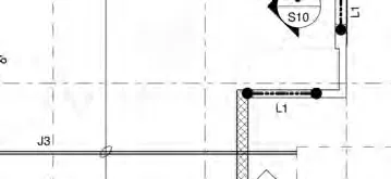 Diagram crop showing detail at grid line C and L1 beam