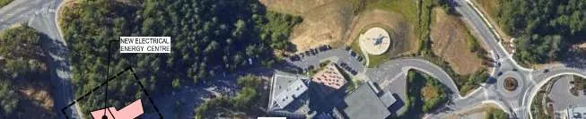 Aerial map showing location for New Electrical Energy Centre