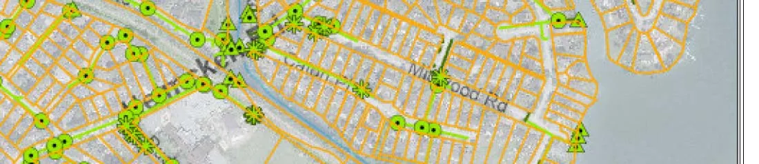 Map section showing Midwood Rd and West Rd area