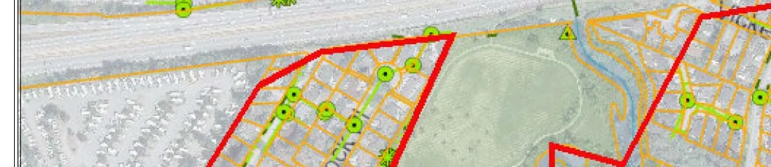 Map section showing Paddock Rd area