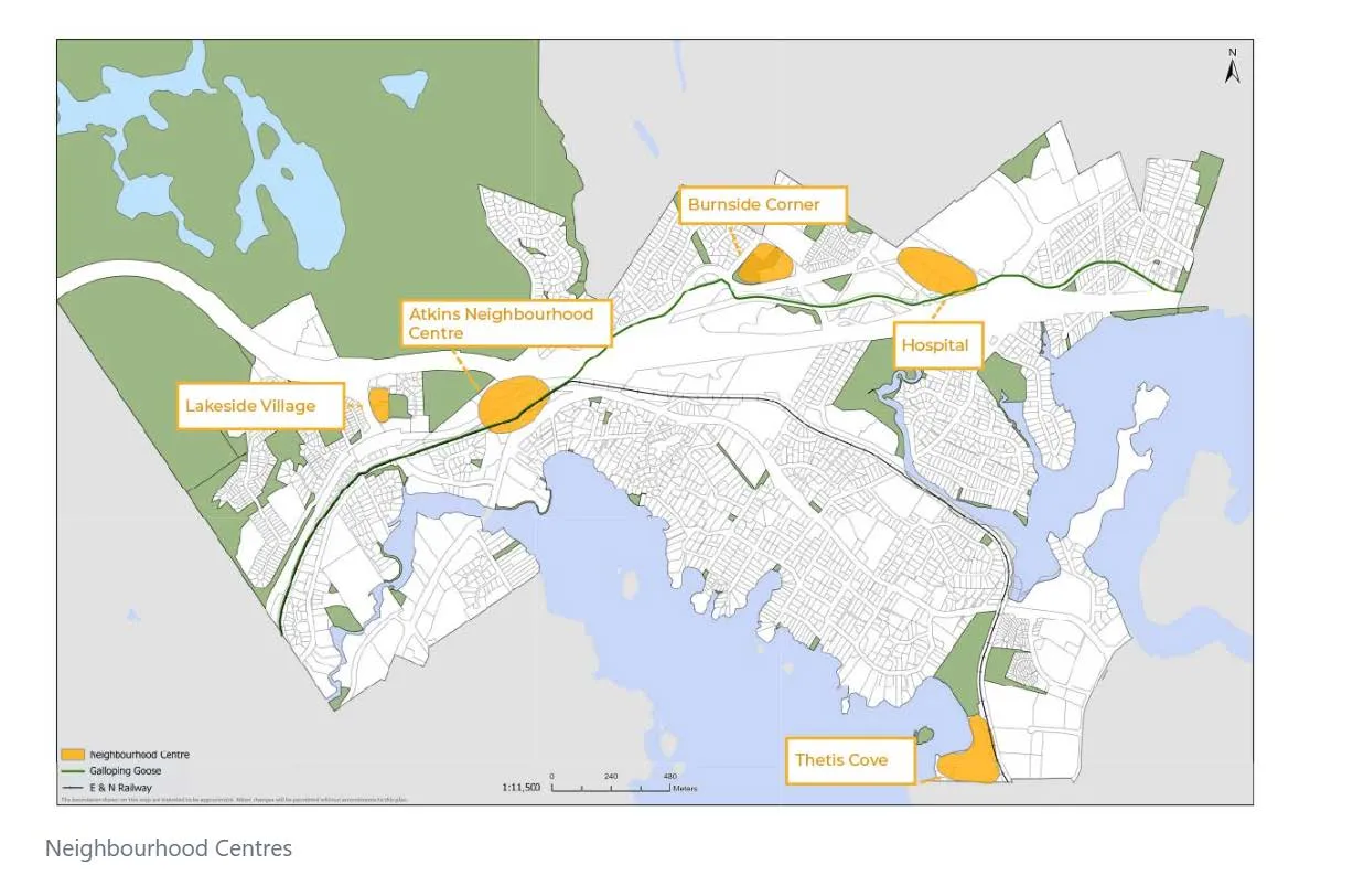 Map of existing Neighbourhood Centres