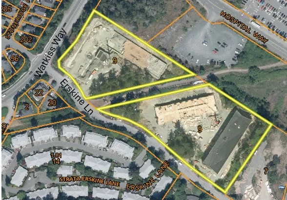 Aerial photo of the subject property at 9 Erskine Lane