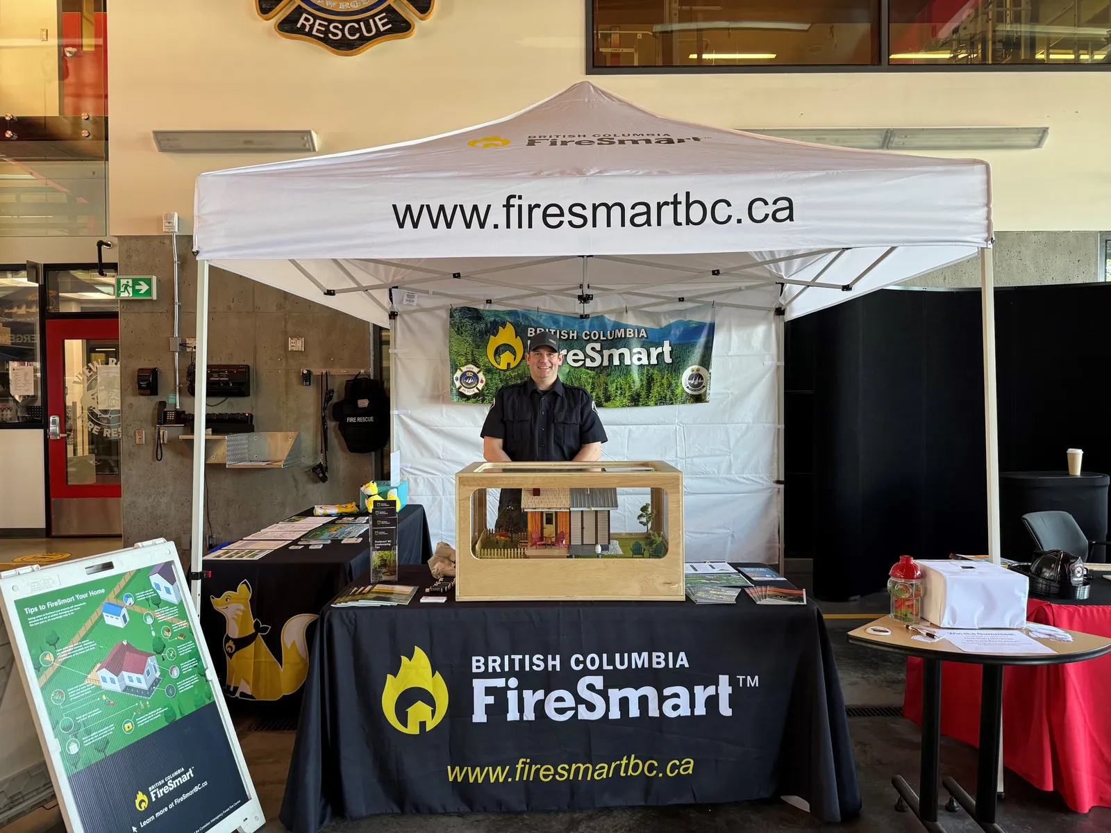 FireSmart booth at View Royal Fire Department Open House