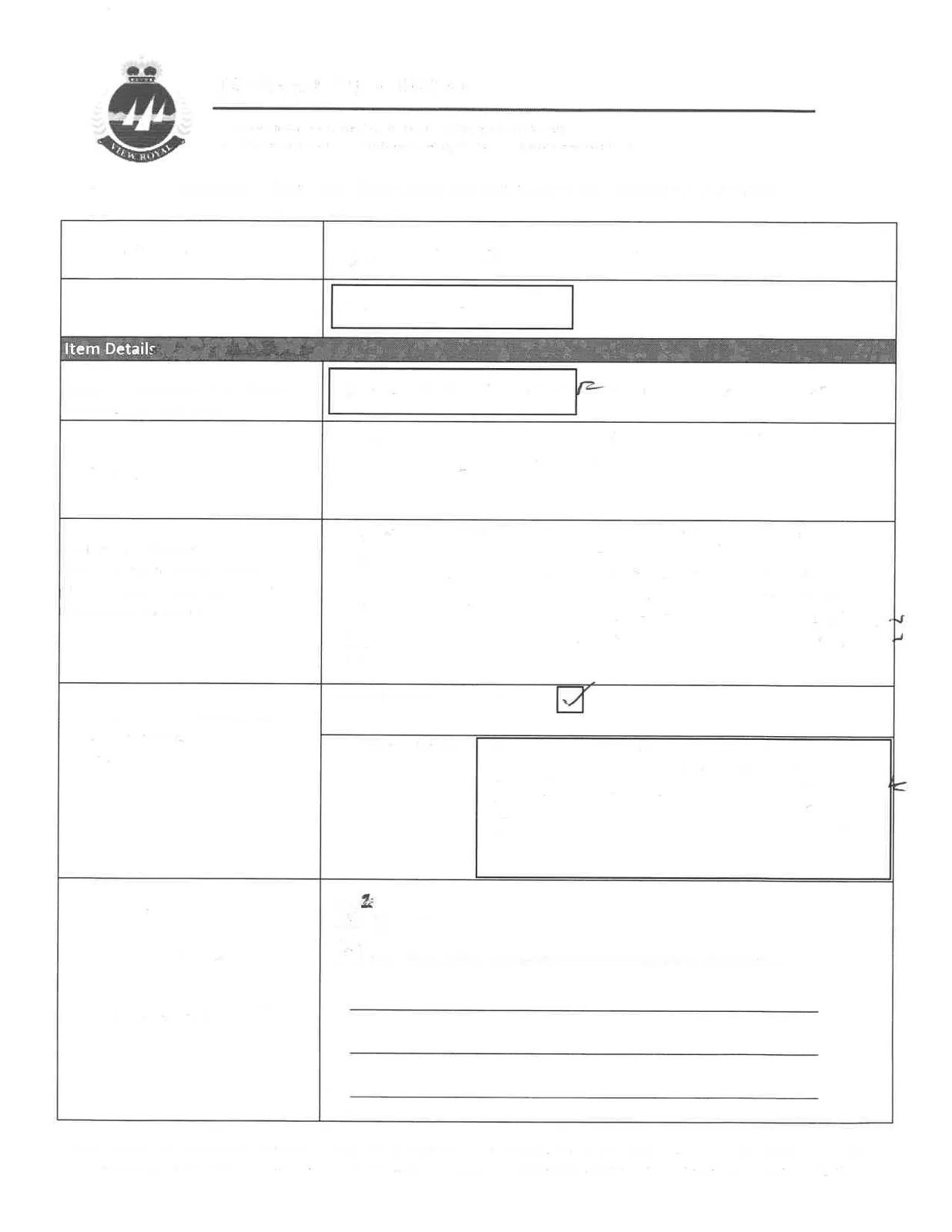 Council Member Request for Addition to Meeting Agenda form template