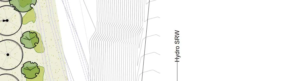 Plan area for Hydro SRW and meadow seeding