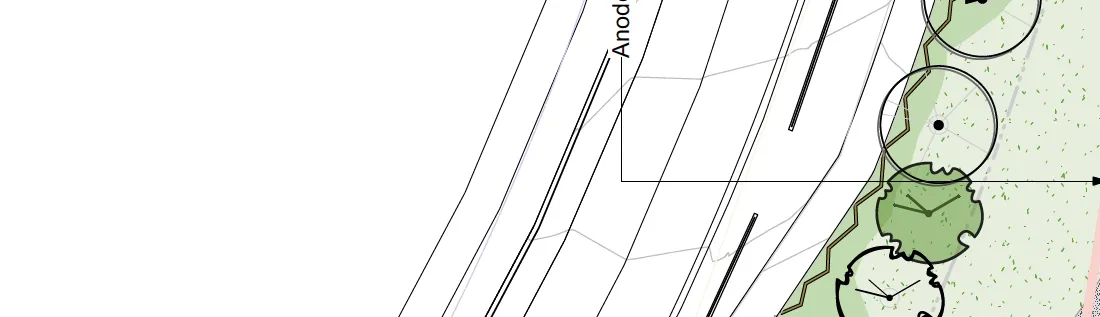 Plan reference for Anode bed