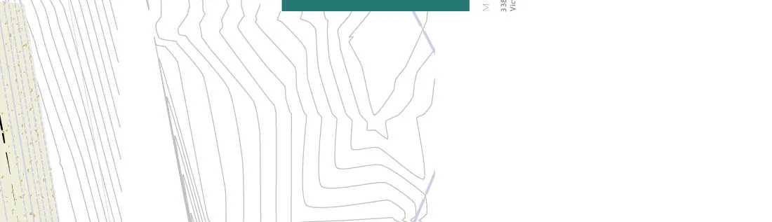Detailed land contour lines