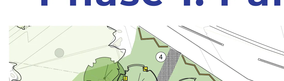 Park design plan view - north-west section