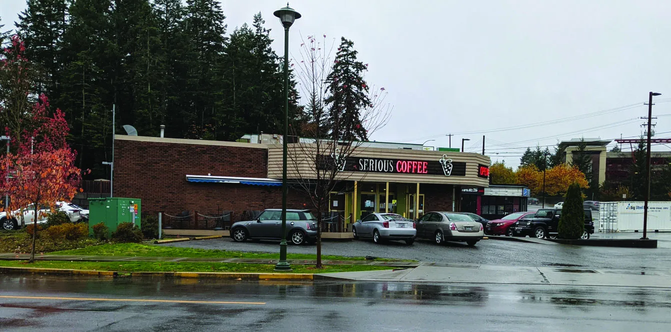 Photo A - View of the streetscape along Island Highway near the project site