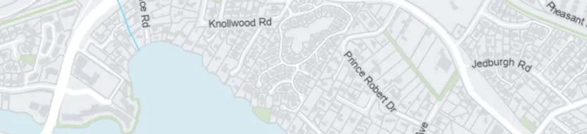 Map detail of Vickery Rd and St. Giles St area