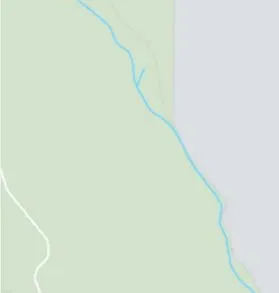 Map detail of Portage Inlet shoreline and Craigowan Rd