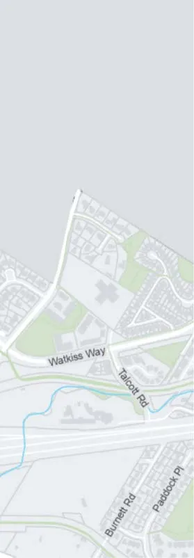 Map detail of Glentana Rd and Island Hwy residential area